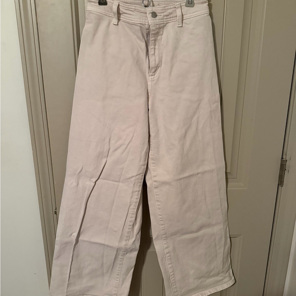 Sailor Wide-Leg Cream Pants